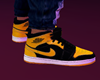 yellow n black sneakers