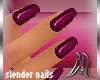 [M] Slender D.Pink Nails