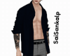 Open Shirt Tattoo Black