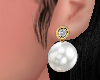 Diamond Pearl Earring