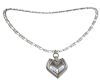 White Gold Hrt Necklace