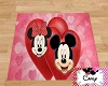 Minnie Mickey  V-Day rug