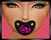 |Pink Zebra Pacifier|