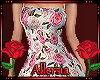 A - Elegant Floral Dress