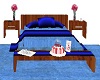blue love bed
