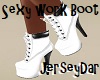Sexy Work Boot White