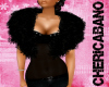 Black Fur Shrug