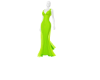 Neon Lime Sheer Gown
