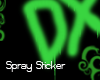 DX Spray Sticker