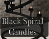 ~MI~ Blk Spiral Candles