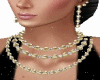 Gold Pearls Jewelry Set
