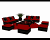 Black red lounge