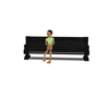 grey seat bench
