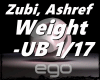 Zubi, Ashref - Weight