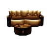 Golden Brown Cuddle Sofa