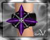~V Black & Purple Bracel