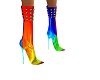 (Ula) Rave Rainbow Boots