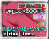 [IL] wide dress+boots S