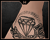 Diamond - Hand Tattoo