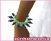 Green/Onyx Spike L Cuff