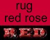 rug RED ROSE
