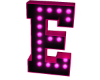 E HOLO PINK LETTER SIGN