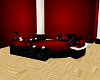 red black sofa