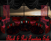 Black&Red Fountain Sofa