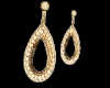 Howlite Gold Earrings