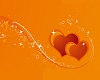Orange Heart Rug