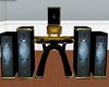 black and gold dj system