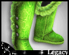 *L* Fur Boots Green