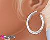 Silver Hoop Earrings
