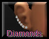 $D$Diamond Ear Stud x6