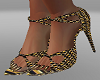 Black / gold high heels