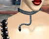 snake necklace blue