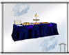 Blue Buffet Table