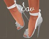 Silver Bow Heels