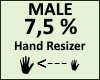 Hand Scaler 7,5% Male