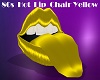80s Hot Lip Chair Yellow