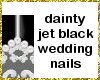 [WR] black wedding nails