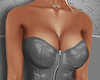 Silver Leather Corset