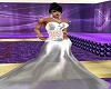 Ava Evening Gown Silver
