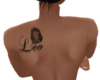 Leo Lion Back Tattoo