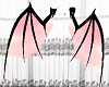 Pink n Black Bat Wings