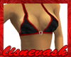 (L) Red/Black Bikini