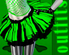 Toxic Green Rave Skirt