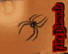 Black Widow Belly Tattoo