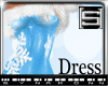 [S] Blue Christmas Dress