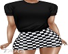 L. Checkered Skirt Fit